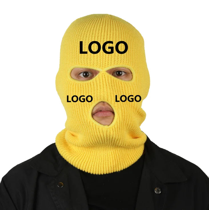 Wholesale Custom Camouflage Winter Hats 3 Hole Full Face Ski Masks Balaclava Common