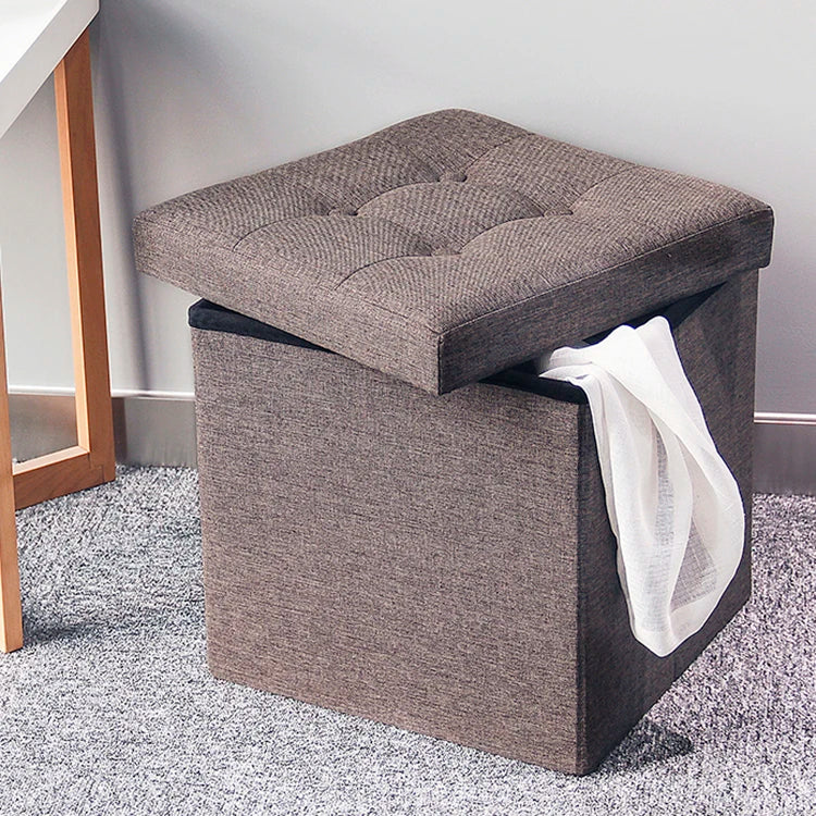 Factory Wholesale Storage Ottoman Household Fashionable Storage Folding Stool