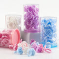 Pink Lash V Shaped Glue Rings Bulk Glue Holder Heart Gold Eyelash Glue Rings Pastel Colors MegaBDM