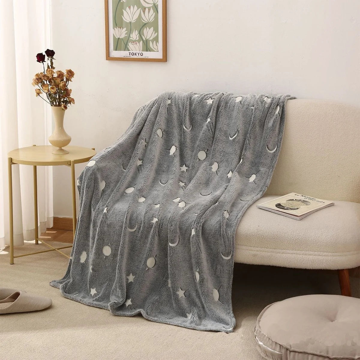 Wholesale Noctilucence 4 Season Coral Fleece Blanket Night Light Luminous Flannel Blanket MegaBDM
