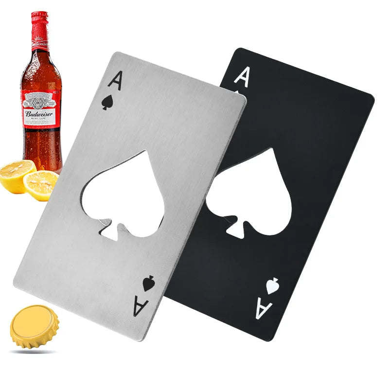Wholesale Custom Logo Stainless Steel Ace Card Can Beer Opener Promotional Stainless Steel Credit Card Size Beer Opener