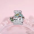 Take a Moment THINK Periodically Periodic Table Elements Color Pins Chemistry Element Brooch Science Experiment Lapel Pin Enamel