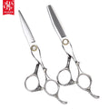 AR-D01 Mirror Polished 58HRC Handmade Hair Cutting Scissors Thinning Shears Set 6.0" Professional Barber Salon Shear Ball