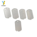 Personalised Metal Rolled Edge Dog Tag 304 Stainless Steel Blank Notched Dog Tag Name Plate