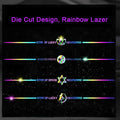 Factory Sale Rainbow Reflective Laser Vinyl Stickers for Home Decoration Water Resistant Matte Finish