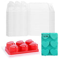 Heart-shaped Paraffin Transparent Blister Scented Candle Plastic Box PVC Melting Wax Mold PET Clamshells Packaging