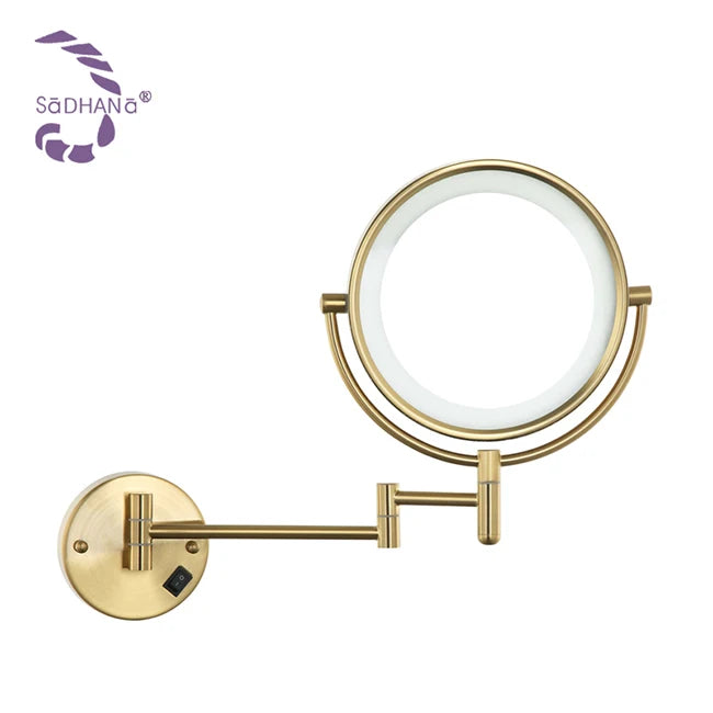 China Factory Hotel & Home Decoration Wall Mirror Lighted Wall Mounted Makeup Magnifying Bathroom LED Mirror