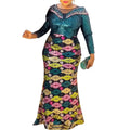 2023 African Full Sequin Evening Dresses Women Flower Beading Elegant Slim Evening Dresses Bling Sparkle Sequin Dress