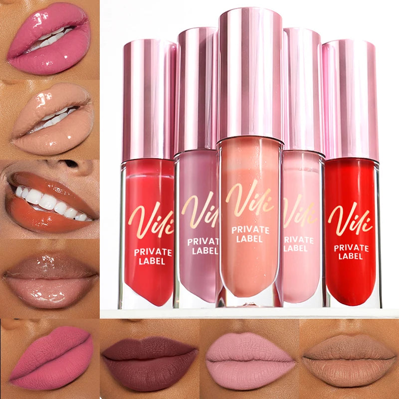 Pink Cover Shimmer Lip Gloss No Brand Name Lipgloss Private Label Factory Price Lipgloss Wholesale