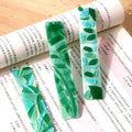 HY Bookmark Resin Molds Silicone Resin Mold Kit Rectangle Irregular Shaped Leaves Geometric Texture Bookmark Mould
