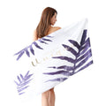 Wholesale Cheap Luxury Sports Pattern Knitted Microfiber Beach Towel with Custom Logo Quick-Dry & Sand-Free