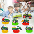 Huancai Green Tractor Party Honeycomb Table Centerpieces Toppers Table Decorations 9 Pcs for Kids Birthday Farm Party Supplies