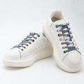 Elastic Polyester Shoelaces with Flat Rotating Metal Capsule Lock No-Tie Design for Easy On/Off