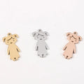 DIY Jewelry Pendant Stainless Steel Mirror Polished Boy Girl Charms for Necklace