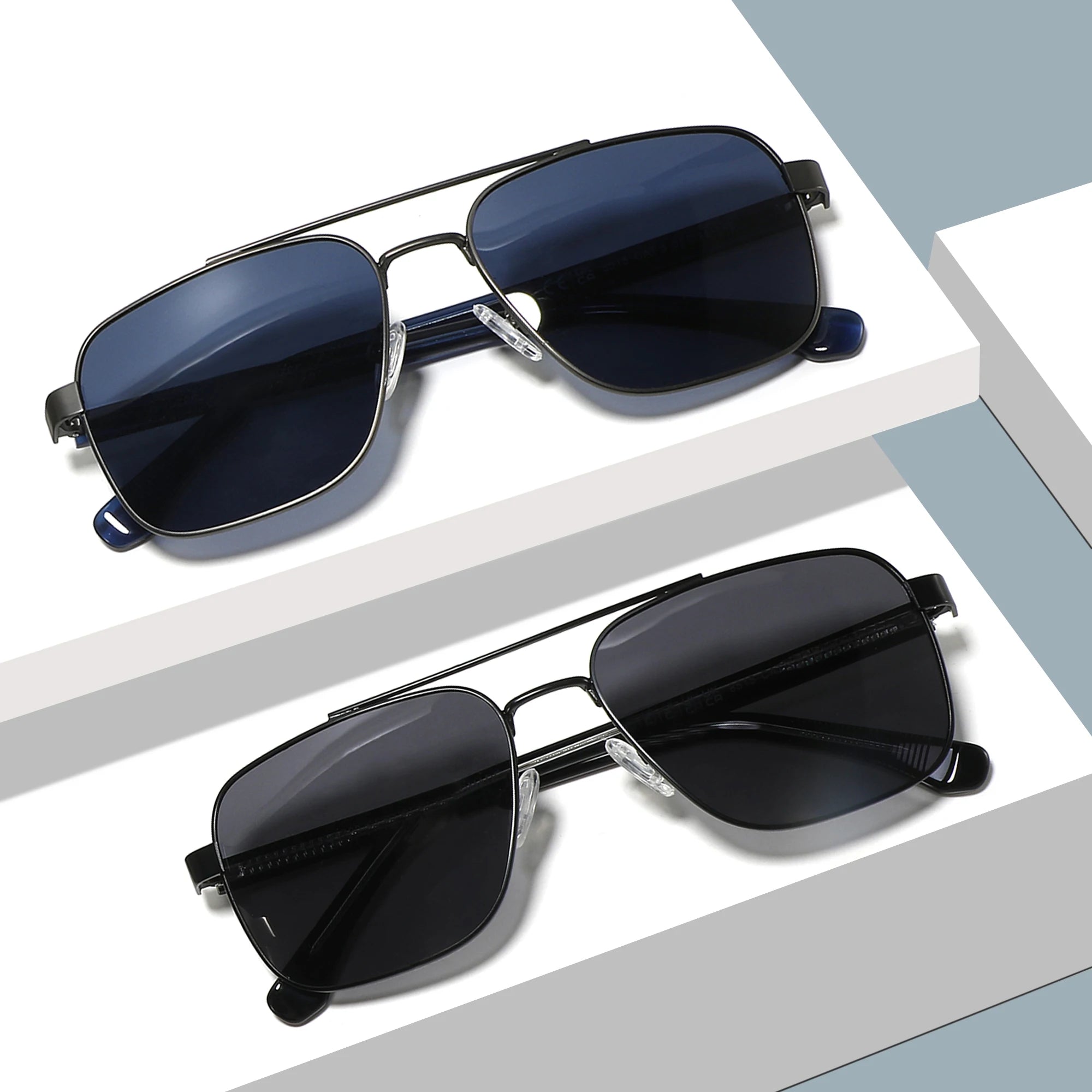 Wholesaler Hot Selling Luxury Acetate Temple Sunglasses Fashion Polarized Sunshandes Men Women Double Bridge