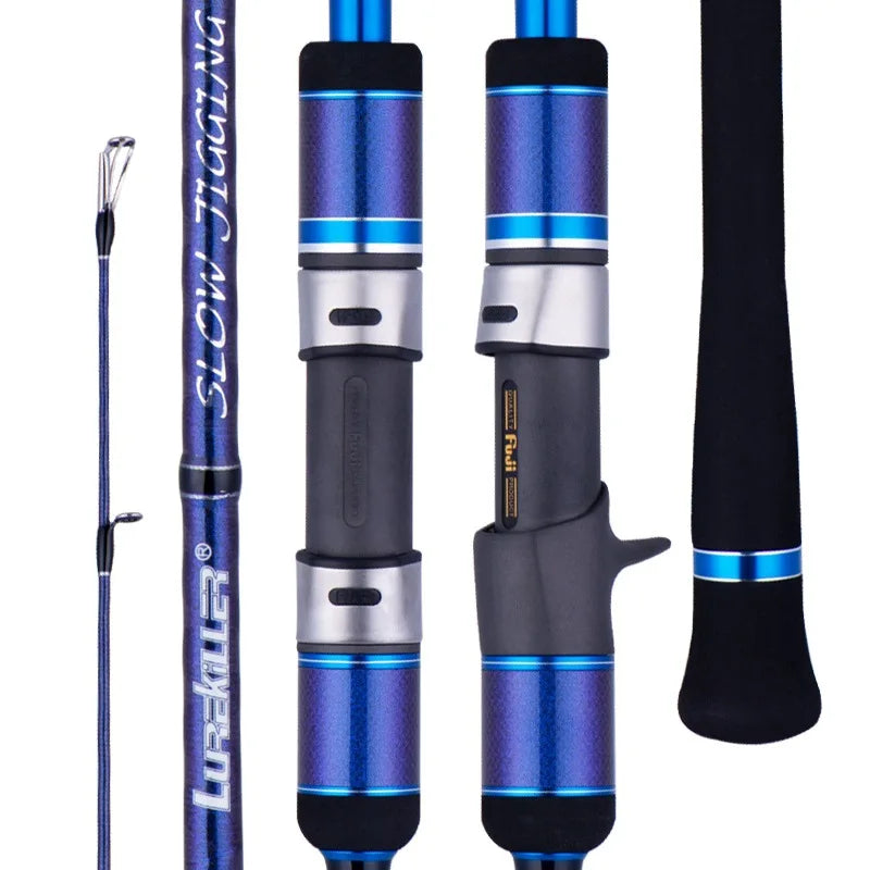Lurekiller Japan Fuji New Cross Slow Jig Rod Guides 1.91m Pe 1-3 Spinning/Casting Boat Jig Rod Carbon Jigging Rod