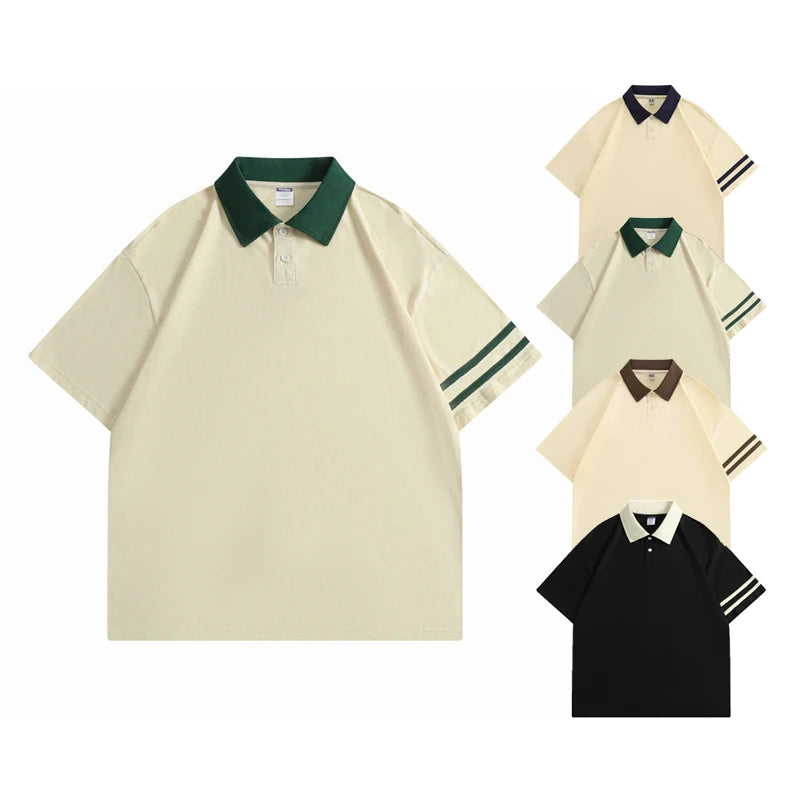 Man Polo Summer Breathable Cotton Lapel Collar T-shirt Custom Polo Shirts with Embroidery Logo Cotton T Shirt Polo-shirts