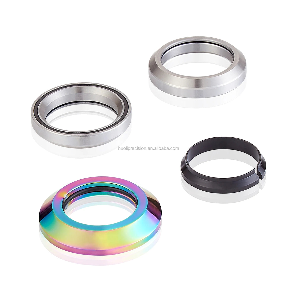 AL6061-T6 Full CNC Pro Stunt Scooter Headsets Two Bearings Space Racer Dust Cup 1 1/8 Inch Threadless Headset MegaBDM