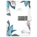 2026 A5 PU Leather Personal Secret Notebook Journal Hardcover Diary with Password Lock Budget Binder for School or Gift