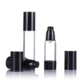 15ml 30ml 50ml Black Plastic Airless Pump Bottles Empty Sunscreen Storage Skincare Cosmetic Packaging