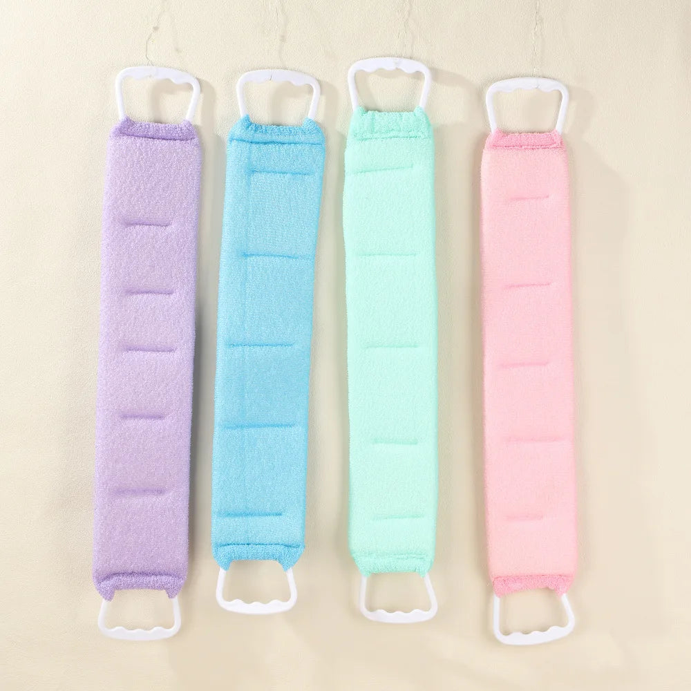 Men Women's Double-Sided Thickened Bath Towel Coarse Sand Hurting Skin Long Double-Sided Back Rub Artifact Made Nylon for Bath