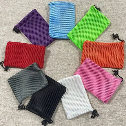 Nylon Mesh Drawstring Bag 5 X 3.5 Inch Small Storage Pouch String  for Mini Stuff  Charger Earphone Key Travel Kit Organizer