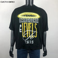 100% Heavy Cotton Men's Boxy Fit Tshirts DTG Printing Oversized Loose Drop Shoulder Heavyweight Tshirts Custom Tshirts With Logo