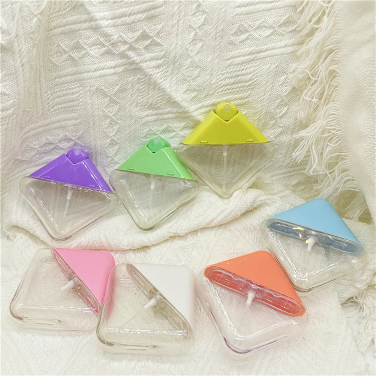 30ml Square Shape Plastic Empty  Refillable Perfume Spray Bottles