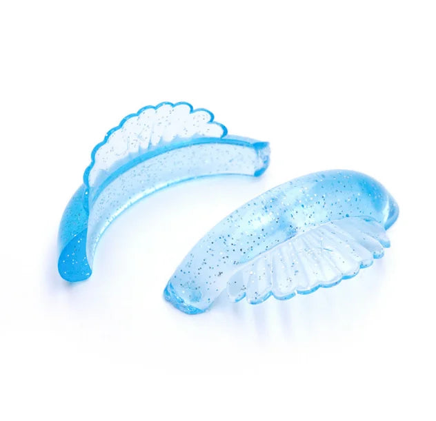 New Arrivals 5 Pairs No Glue  Lash Lifting Shield Glitter Pink Blue Color Eyelash Lifting Silicone Curl Pads Lash Perm Rods