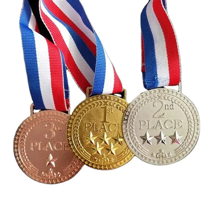 Custom Wholesale 3rd Place Medal Prize Ready Made Medal