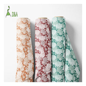 Hot Selling 120gsm Poplin Fabric Bright Chrysanthemum Flower Printed Cotton for Garments Crafts Toy Cover for Boys