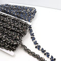 F003 Rhinestone Chain Drop Colorful Red Rhinestone Chains Fashion Design Wide Rhinestone Chain Belt
