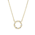Hot Selling 925 Sterling Silver Round 18k Real Gold Plated Women's Pendant Jewelry