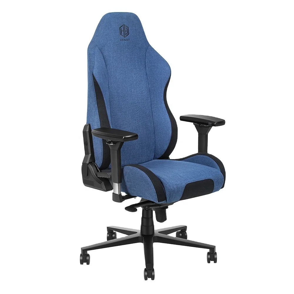 Hobot Custom High Back Executive Gamer Chair Blue Ergonomic RGB Racer Sport Design Made of PU Leather Metal with Swivel Feature
