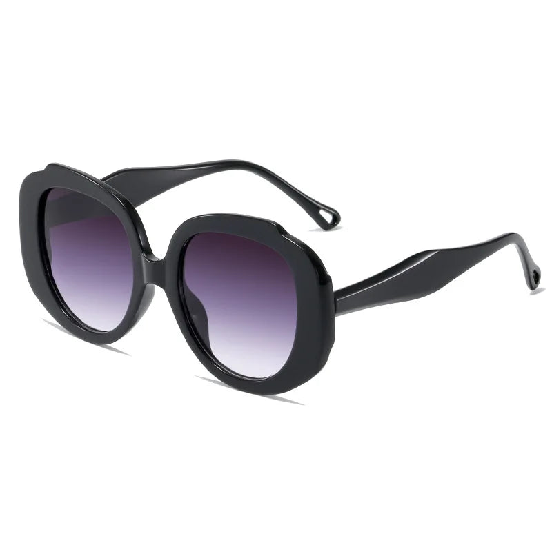 2022 Sunglass Trends Custom Logo Sun Glasses Irregular Polygon Shades Sunglasses Big Size