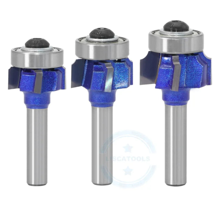 L-N191-2 8mm Shank High Quality 4 Flutes Wood Router Bit Woodworking Milling Cutter R1 R2 R3 Trimming Knife Edge Trimmer