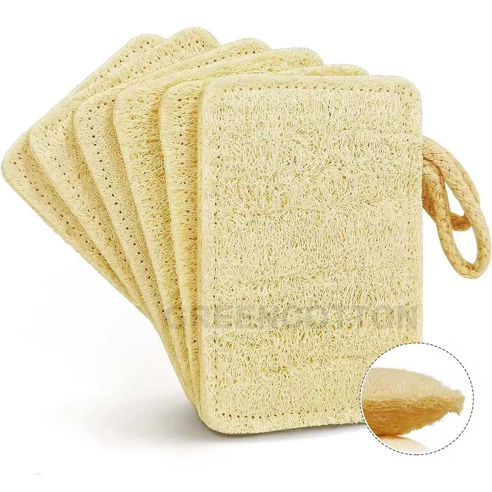 Custom Logo Kitchen Dish Sponges Natural Loofah Sponge Scrubber Non-Scratch Scrub Cleaning Sponge Biodegradable Loofah Sponges MegaBDM