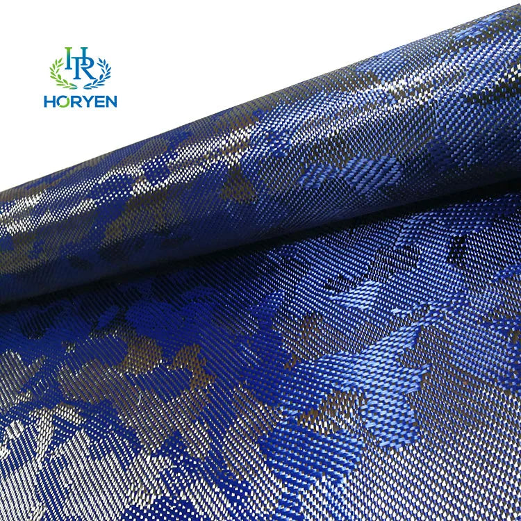 Different Colored Carbon Fiber Fabric Camouflage Carbon Fiber Jacquard Cloth