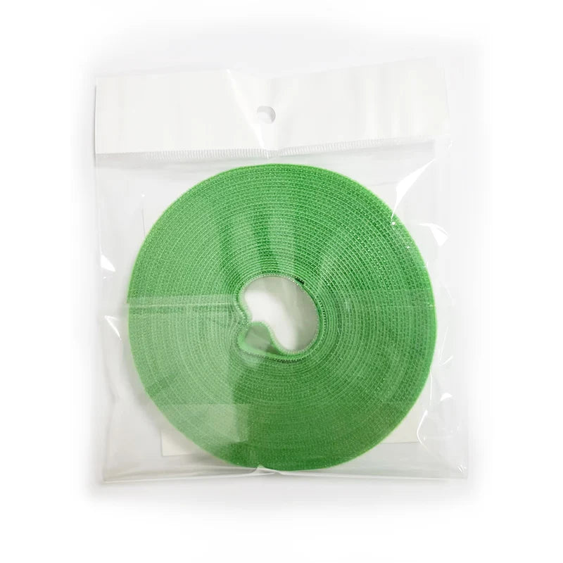 Wholesale Green Double Sided Self-Adhesive Adjustable Hook and Loop Reusable Garden Ties Plant Tape