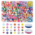 CJ Wholesale New Design Fruit Smile Shape Polymer Clay Bead Bracelet Kit for Jewelry Making Bohemia Style Multi-color 10mm