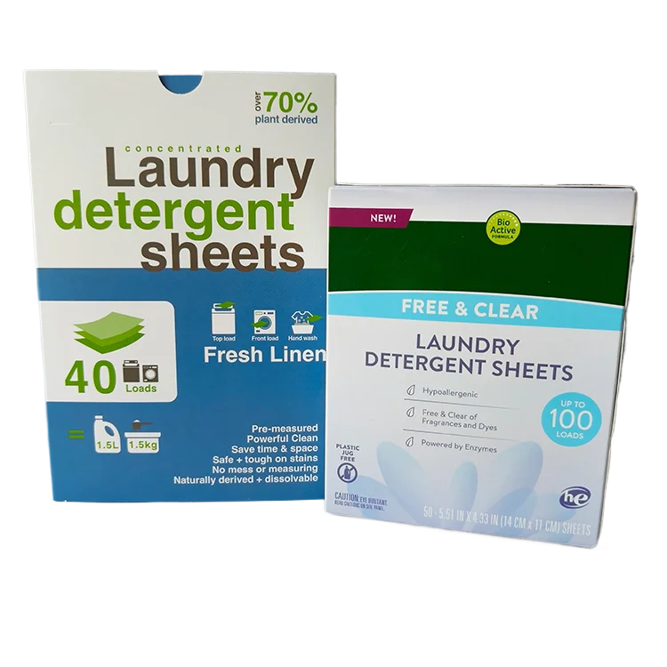 Instant Eco Friendly Biodegradable Solid Laundry Detergent Strips Sheets Clean Concentrated