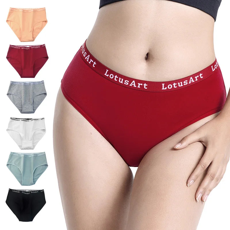Factory Directly Sale Ladies Underwear Panties Womens Comfortable Seamless Underwear Mid-waist Pure Cotton Panties