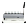 21-Tooth 21-Hole Manual Binding Machine Compatible with 10-Hole Binder Strips Punching for File Documents Booklets Test Papers