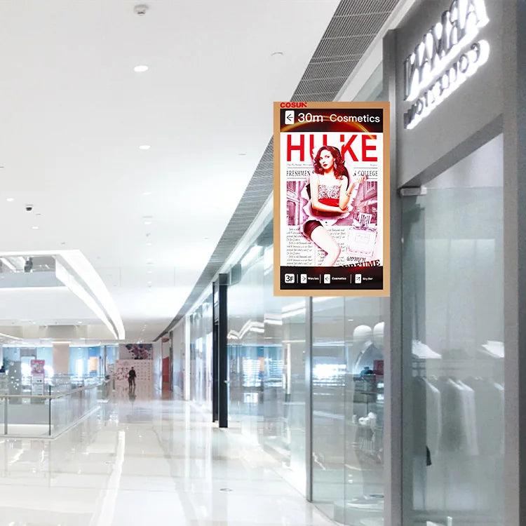 Small Retail Outdoor/Indoor IP65 Touchscreen LCD Wall-Mounted Digital Signage Display for Elevators