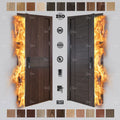 European Standard Custom Interior Door Hotel Apartment Sound Proof 60 Minute Fire-proof Wooden Door