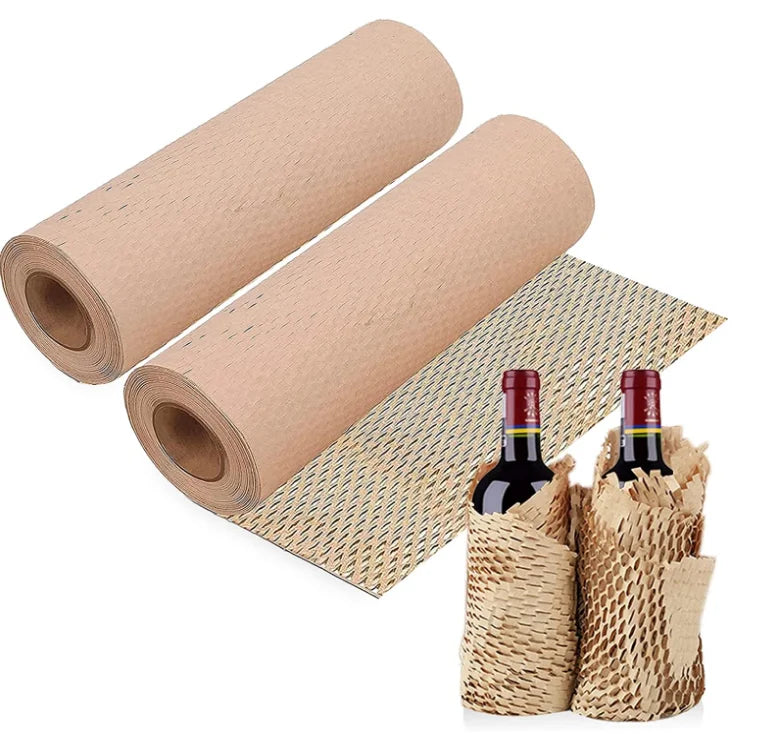 Honeycomb Packing Paper for Moving Recyclable Gift Packaging Bulk Sustainable Shipping  Biodegradable Bubble Cushioning Wrap Rol