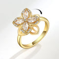 Wholesale Fidget Spinner Rings Collection Adjustable Rotating Anxiety Rings Rotating Flower Star Butterfly Anti Anxiety Ring