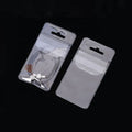 Fishing Hook Packaging Bag Custom Frosted Clear Plastic Pvc Plastic Fishhook Bags Pouch for Fish Hooks With Your Print