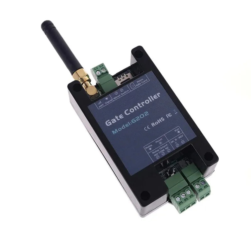 G202 GSM Gate Opener 4G Remote Control Gate Opener On/off Switch for Sliding Swing Garage Gate Opener