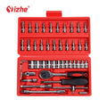 46-Piece Carbon Steel Chrome Plated Socket Set OEM AYZ Brand GS Certified 1 Year Warranty MegaBDM